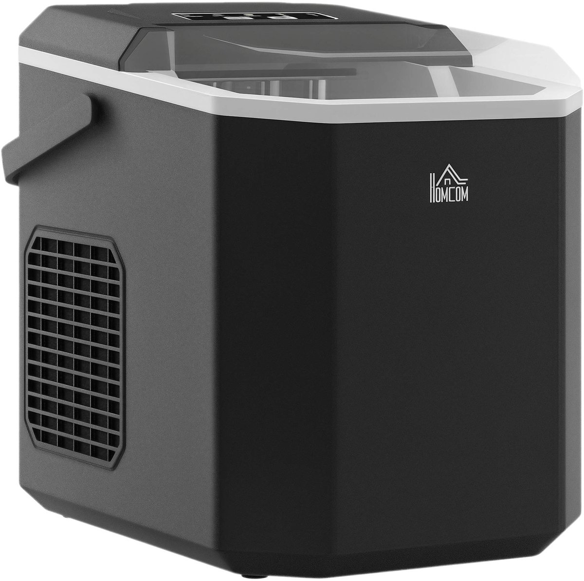 HOMCOM ijsmachine - PP - 22,2 x 29,4 x 29 cm - Zwart