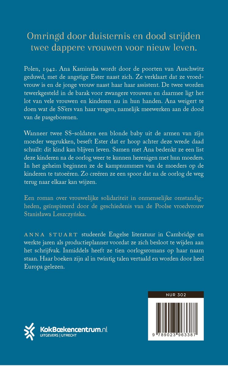 Verborgen nummers 1 - De vroedvrouw van Auschwitz - back cover