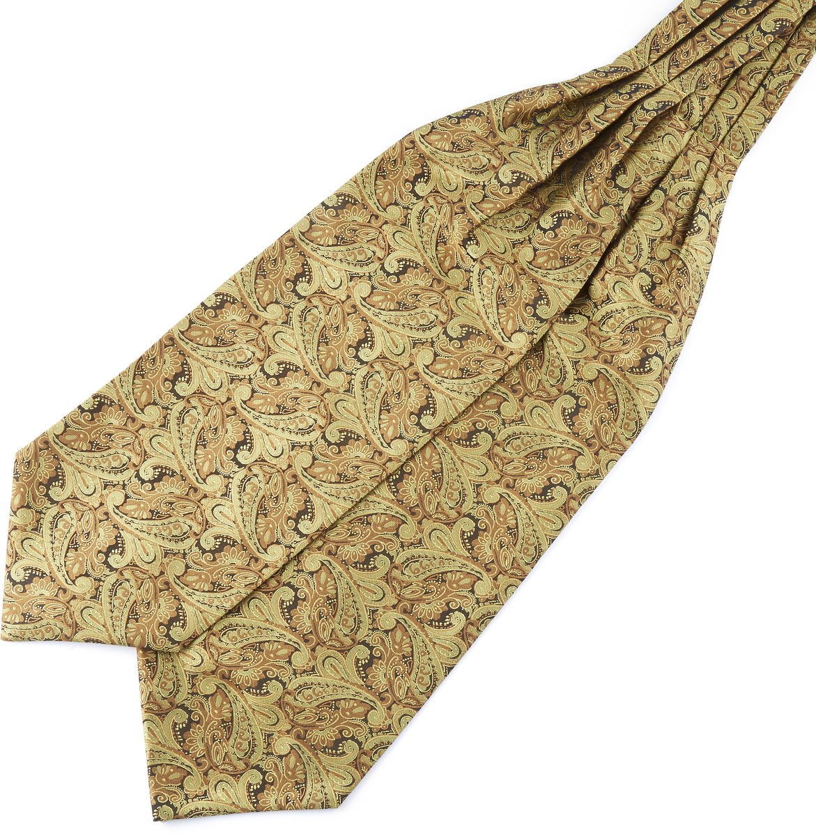 Gouden Paisley Polyester Stropdassjaal