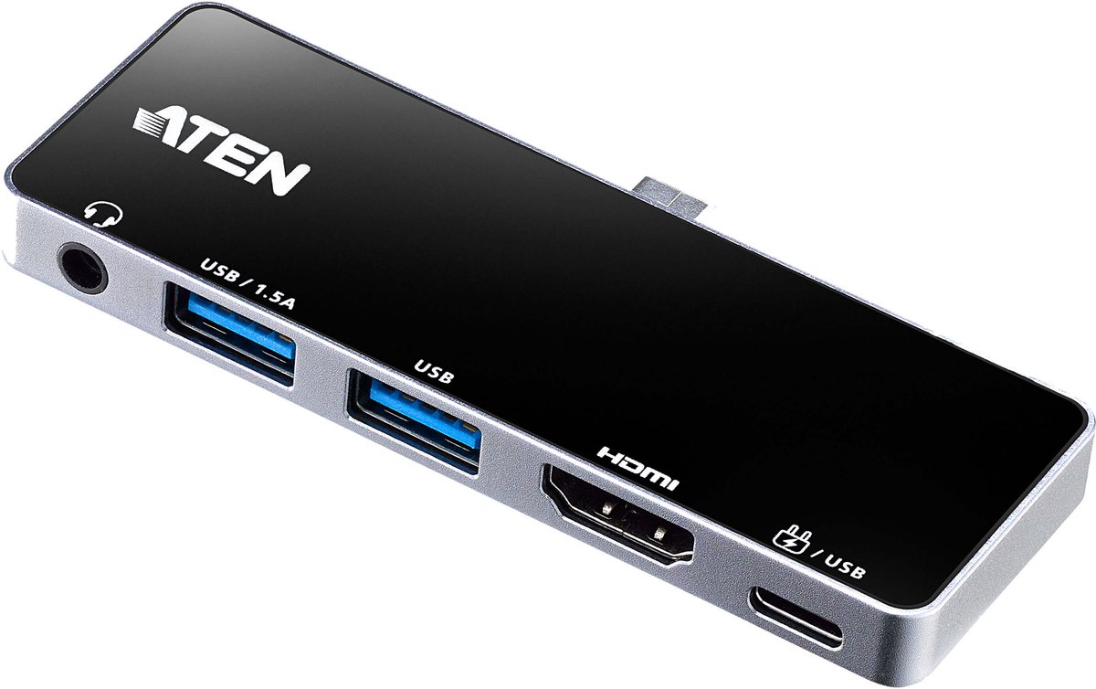 ATEN UH3238 - USB-C Dockingstation - Twee Schermen - Snel Opladen