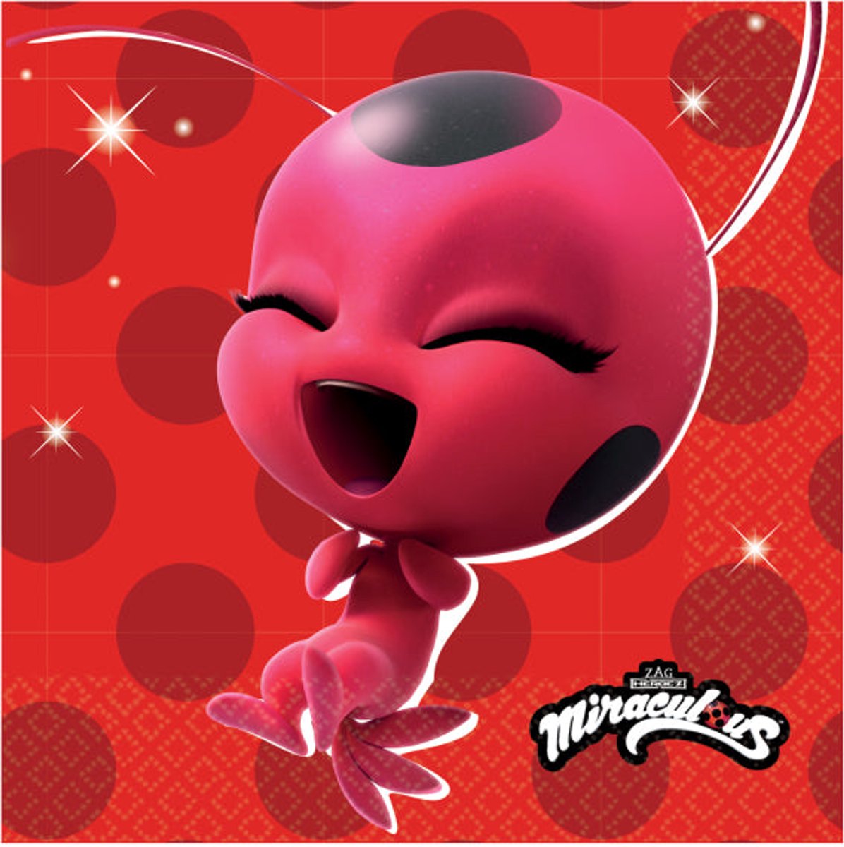Miraculous Ladybug Kwami servet 16 stuks 33x33 cm