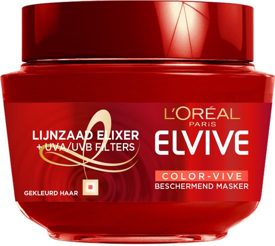 L'Oréal Paris Elvive Color Vive Kleurbeschermend Haarmasker - Gekleurd Haar - 300ml