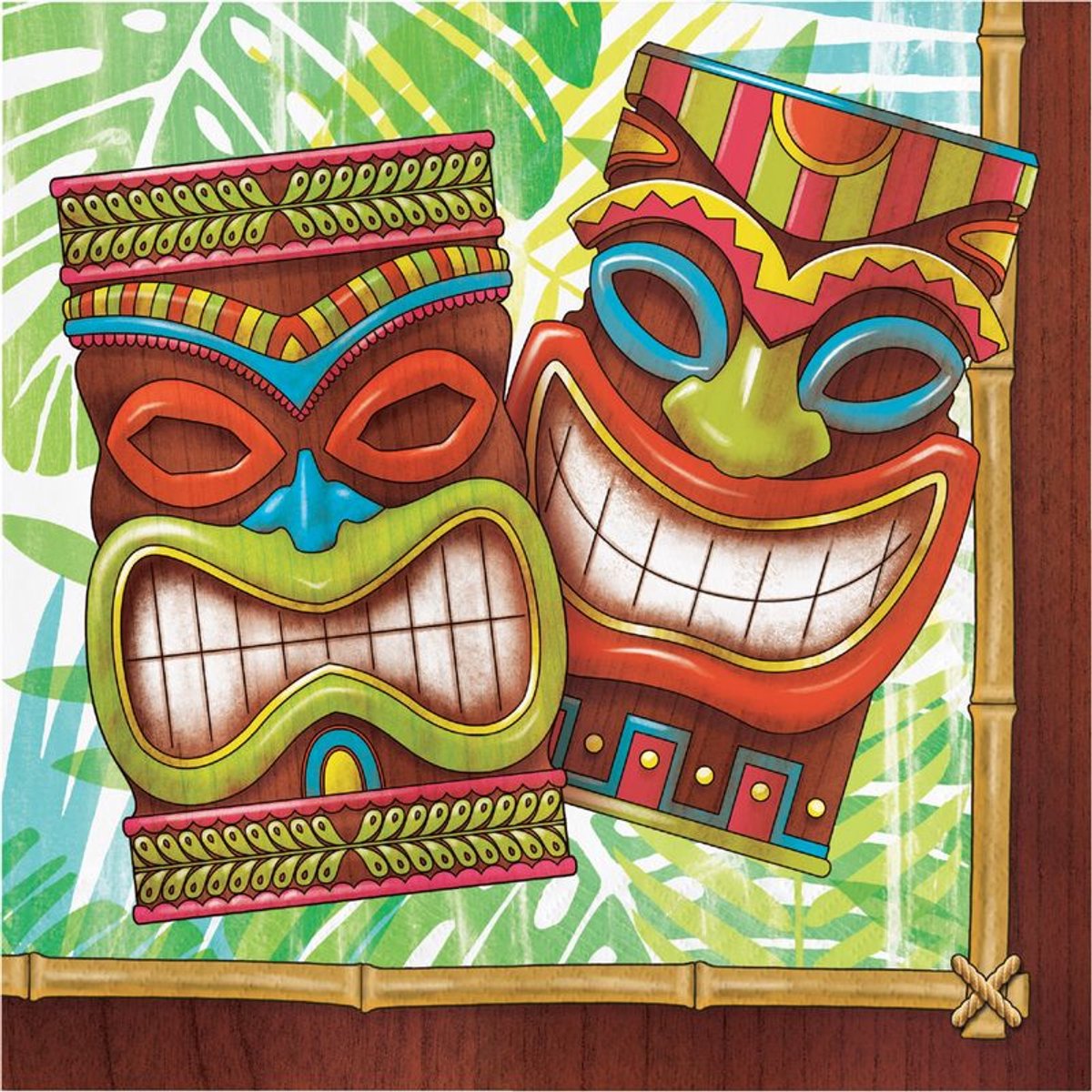 16 Tiki Time servetten