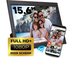 Denver Digitale Fotolijst 15.6 inch - XL - Full HD - Frameo App - Fotokader - WiFi - 16GB - IPS Touchscreen - PFF1503B