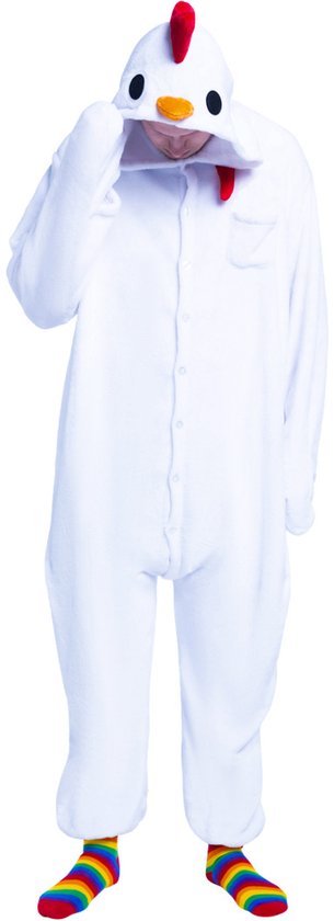 Kippen onesie - dieren onesie - verkleedkleding - carnavalskleding - Carnaval kostuum - dames - heren – volwassenen – Trip kip - maat XL/XXL