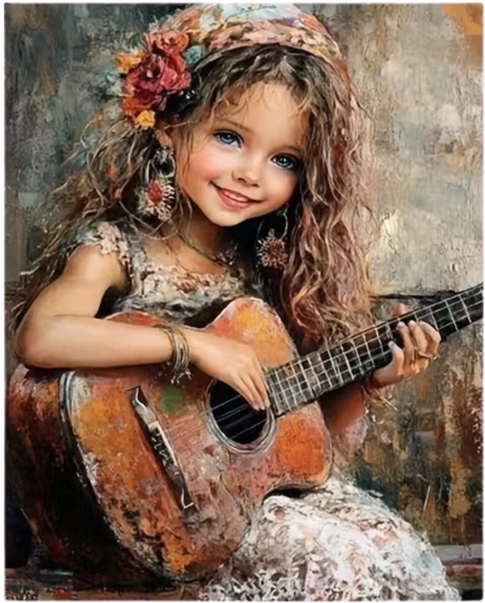 Paint by numbers – schilderen op nummer – DIY decoratie - Portret - Little Gypsy Song