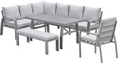 Garden Impressions Cameron lounge dining set 5-delig links - taupe