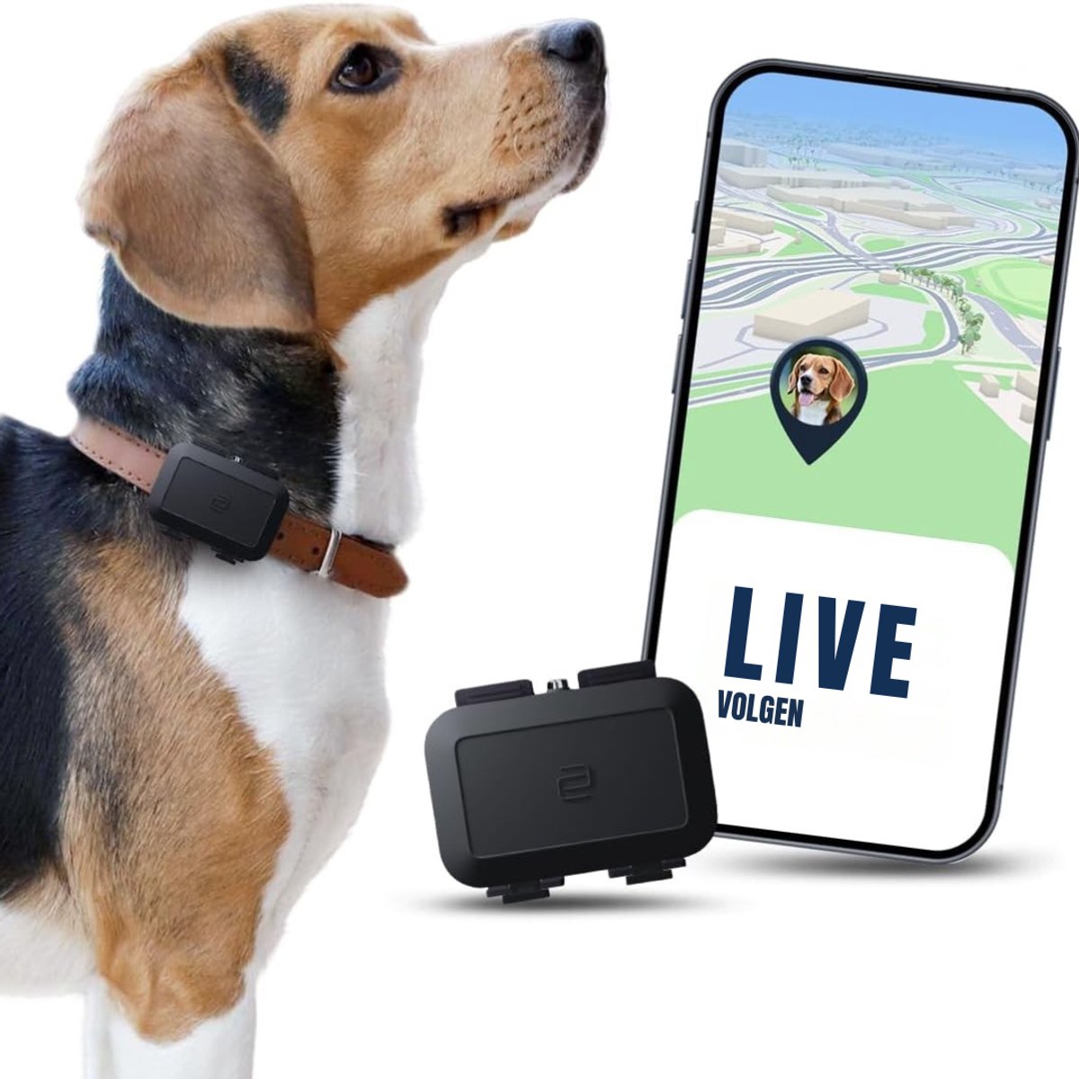 Core® GPS Tracker hond - GPS Tracker - GPS Trackers - Zwart - 6cm x 4cm x 2cm