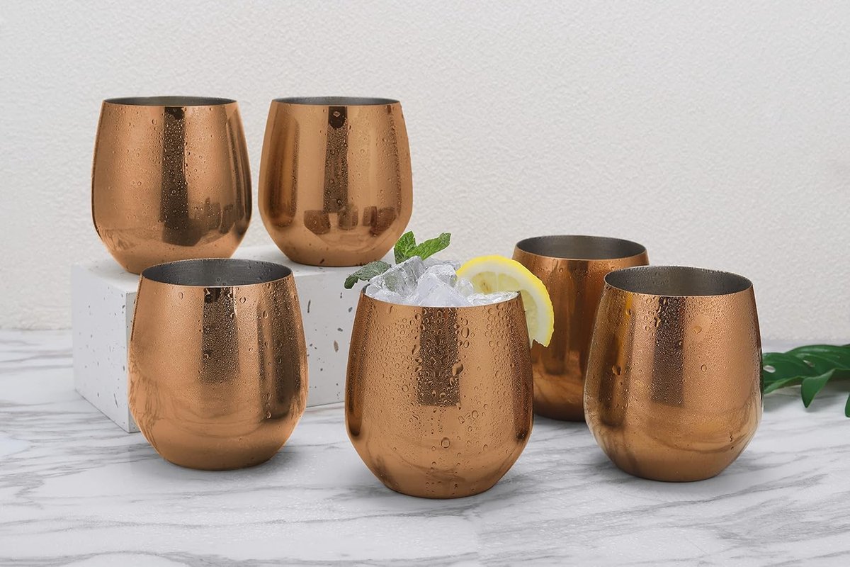 Stylish and decorative 6-stukken wijnglazen.