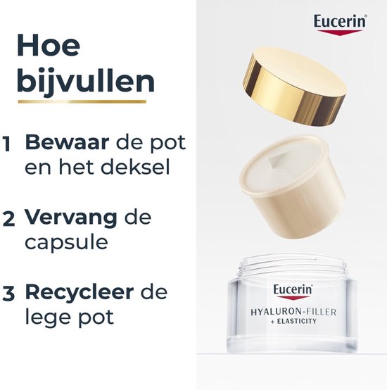 Eucerin Hyaluron-Filler + 3x EFFECT Dagcreme voor Vrouwen - Gezichtscreme SPF 30 - Anti Rimpel Creme - Skincare - 50 ml