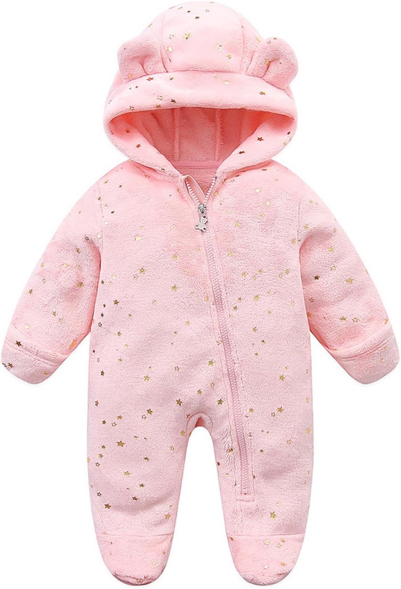 Warme Winteroverall met Capuchon voor Baby Jongens en Meisjes 0-12 Maanden