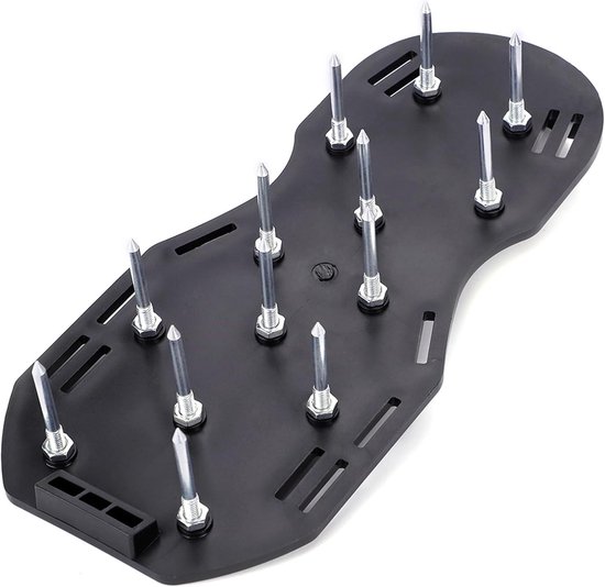 Beluchtingsschoenen voor gazon - Optimale beluchting en verticuteren - Gazonverzorging met spikes en gespen - Universele maat voor gazon en tuin - Eenvoudig te bevestigen (3 riemen) — afbeelding 3