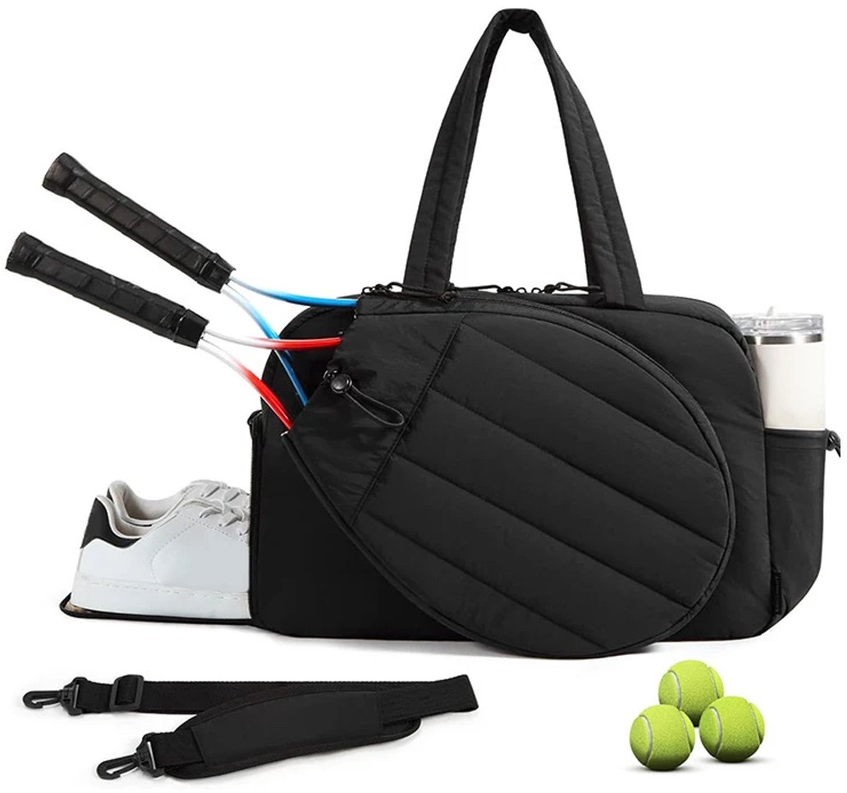 Grote padel Tennis- & Badminton Rackettas – Sport Schoudertas voor Training, Reizen