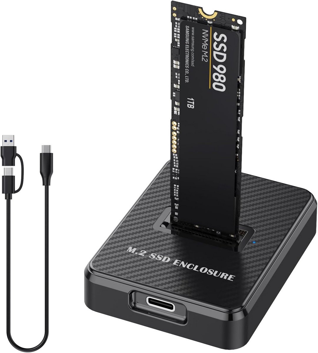 M.2 NVMe en SATA SSD naar USB-C Docking Station en Lezer Adapter