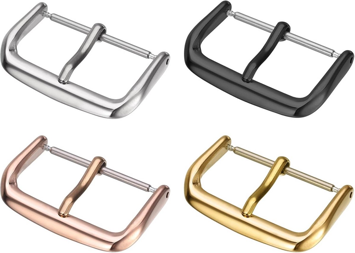 Reserve gesp 24 mm voor horlogebanden van staal