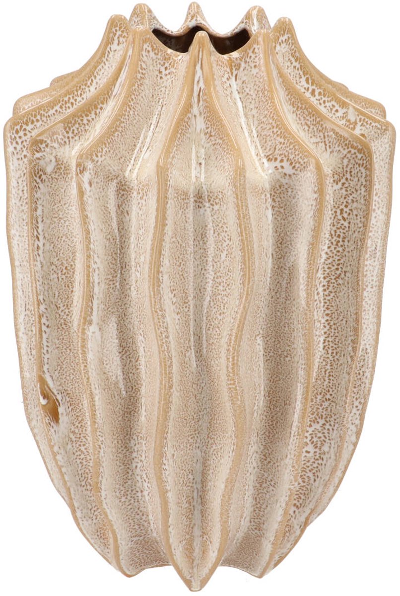 DK design Daan Kromhout - Vaas - Juna - Sand - Keramiek - Structure - 22x30cm - Design vaas