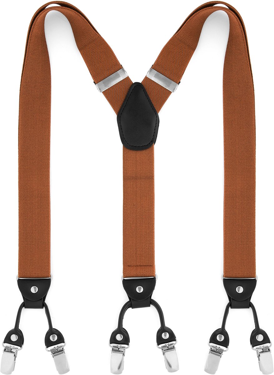 Brede Bruine Clipbretels