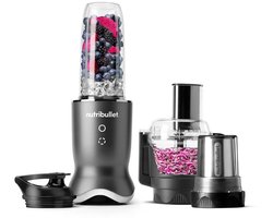 Nutribullet Ultra Plus - Blender en Foodprocessor - 1200W - 900ml Drinkbeker met To Go Deksel - Malen, Hakken, Snijden en Raspen - Koffiemolen