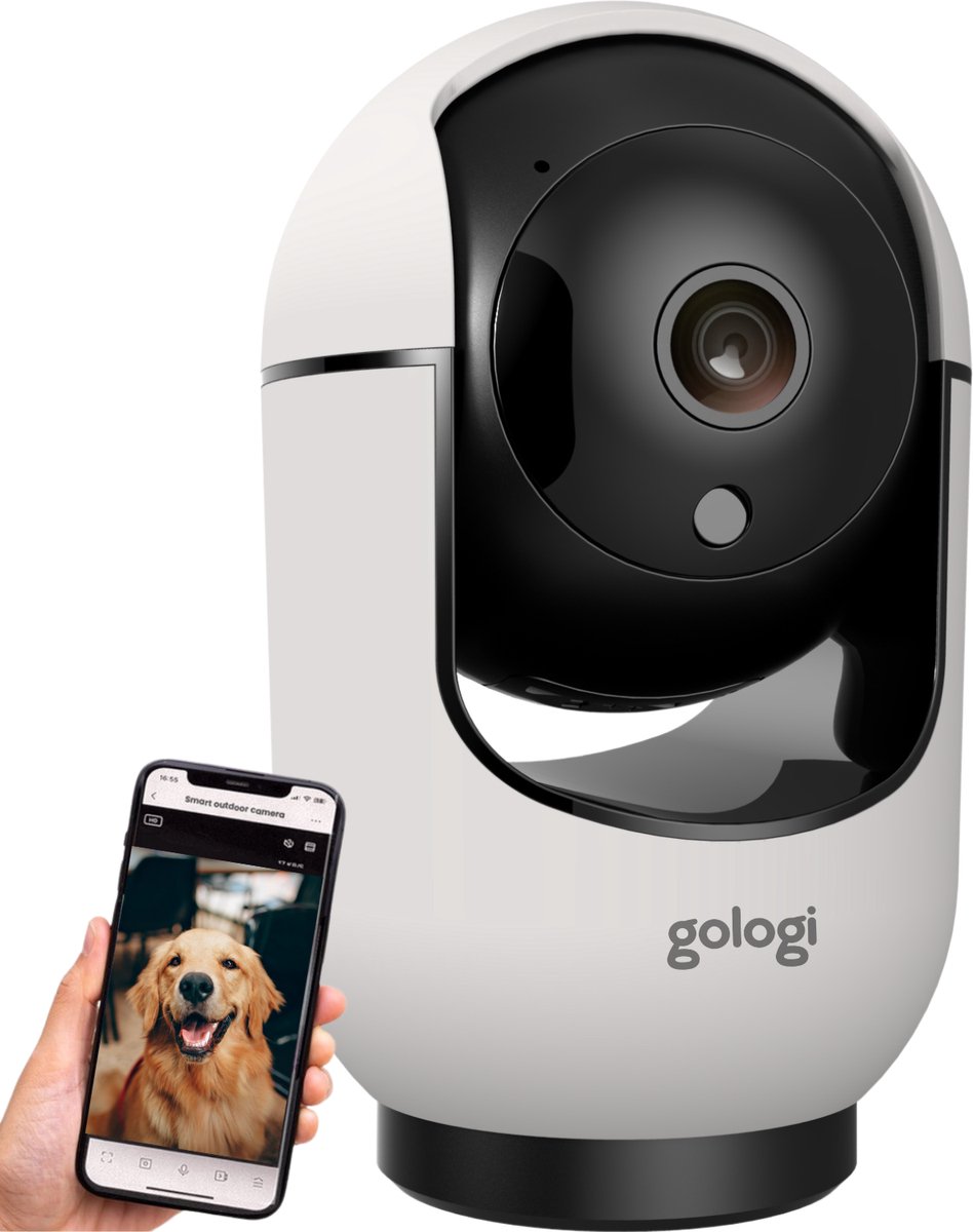 Gologi Beveiligingscamera 2K Huisdiercamera met App