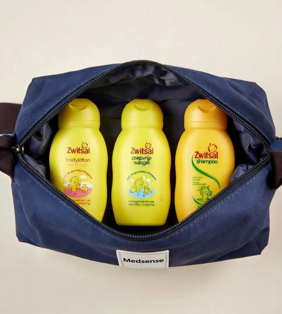 Set : Zwitsal mini's - baby verzorging- shampoo, bodylotion en zeepvrije wasgel 75ml in een tasje van Zwitsal — afbeelding 2