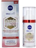 Doosje en Nivea Cellular Luminous630 Anti-Age & Anti-Spot serum. Nieuw. 2-in-1 formule met collageen booster.