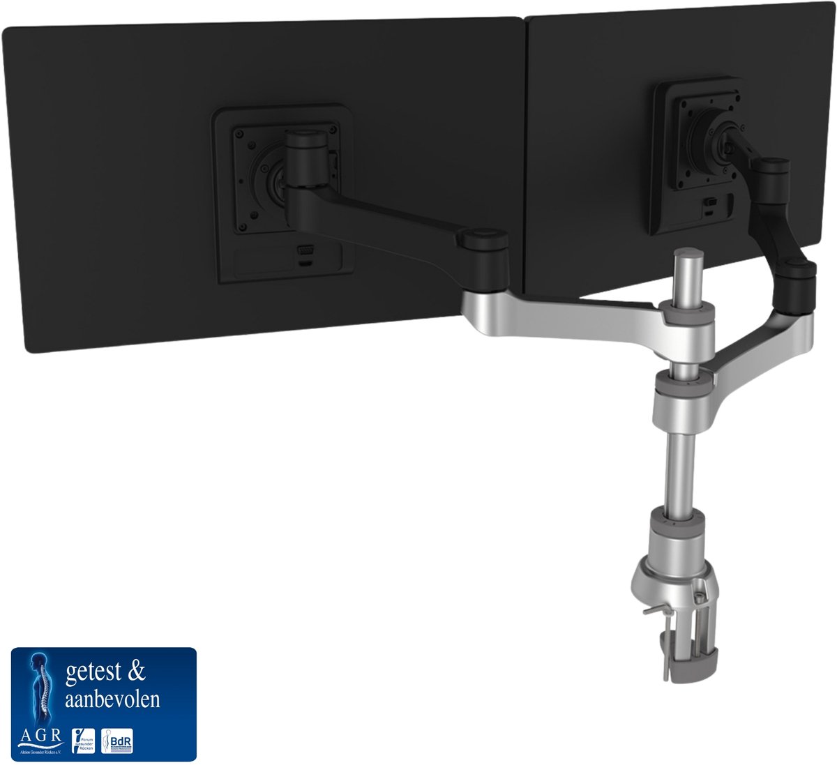 R-Go Zepher Dubbele Monitorarm: Ergonomisch en Verstelbaar