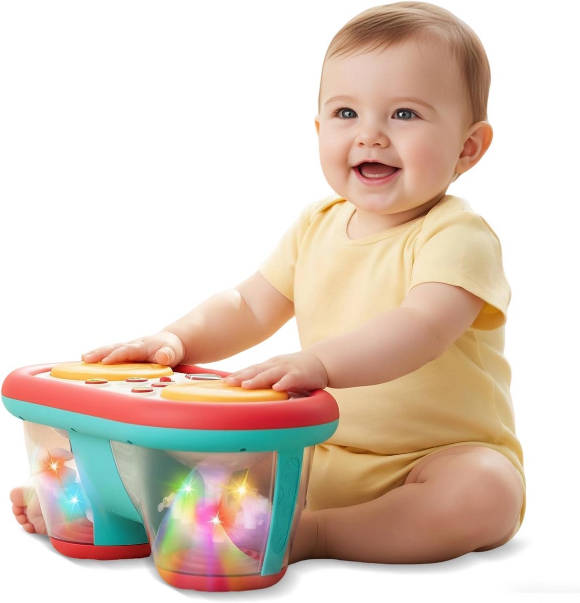 Interactief Muziek Speelgoed met Lichtprojector voor Baby's en Peuters (6-24 maanden)