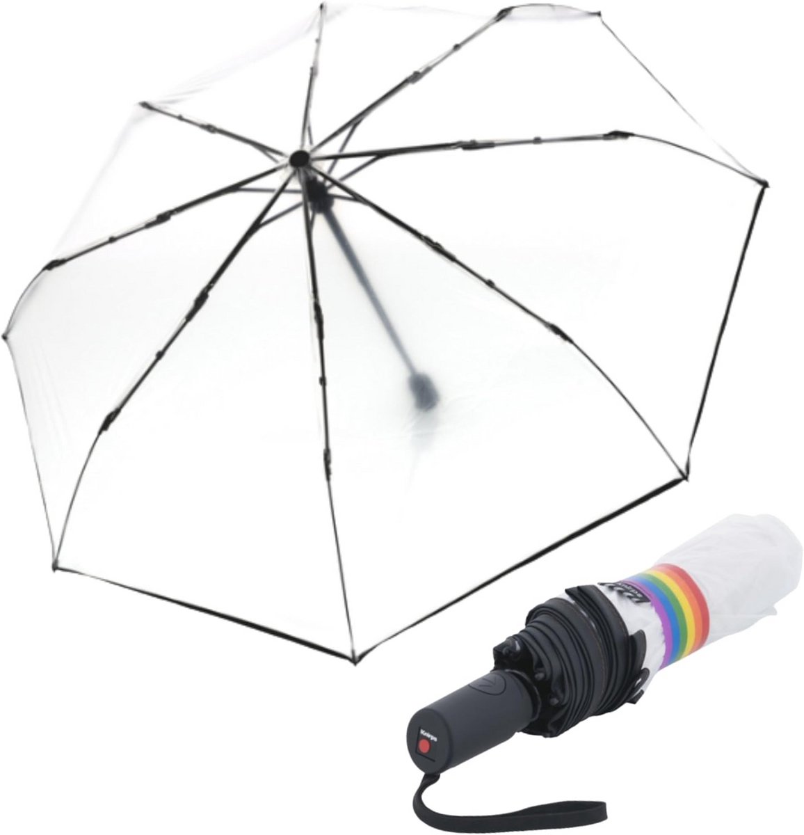 Transparante Automatische Paraplu - Compact en Snel Open/Dicht
