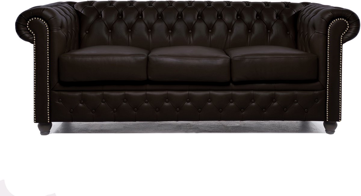 Chesterfield Eco Leather Line - Leo Chocolate 3-zits