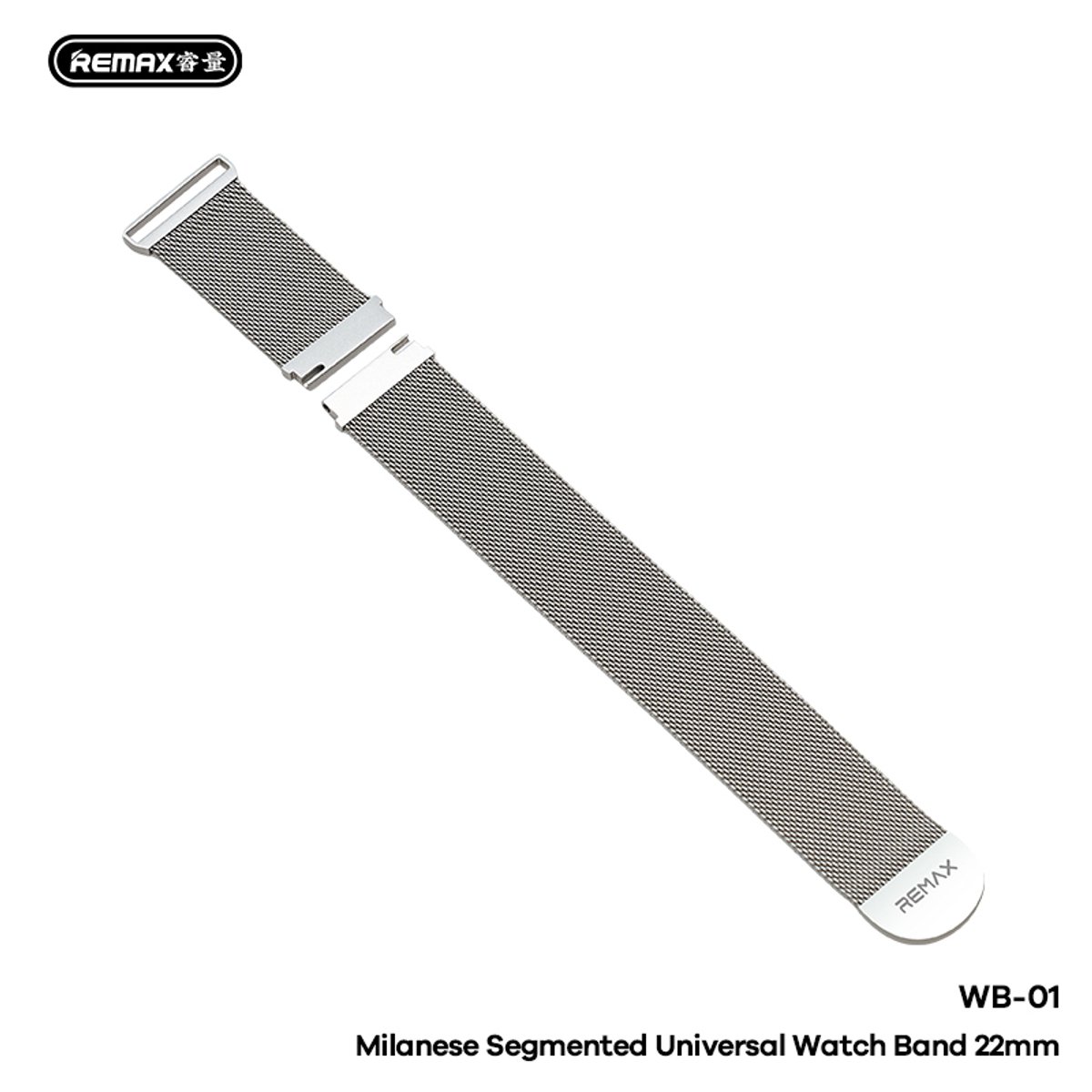 Remax WB-01 - Horlogebandje 22mm - Universeel - Milanees - Tarnish