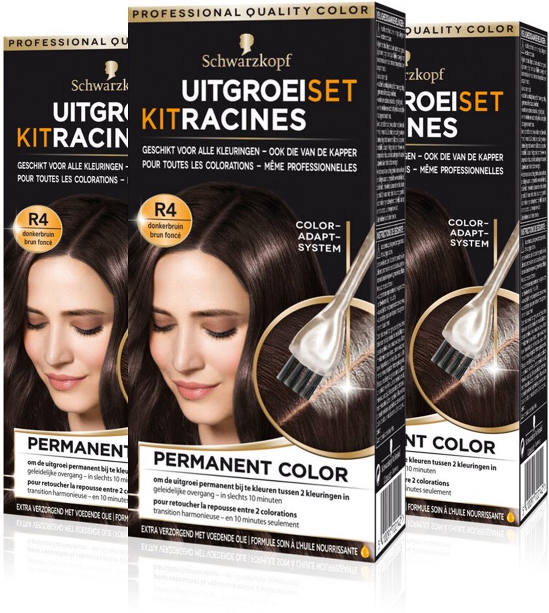 Schwarzkopf UitgroeiSetUitgroeiSet Donkerbruin 3x