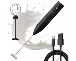 melkopschuimer elektrisch – Draadloos USB Oplaadbaar – Handheld voor Koffie en Dranken – elektrische blender – Elektrische mixer – 74313