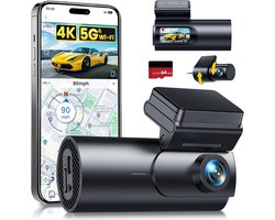 Aura® Dashcam voor Auto Voor en Achter - Dashcam - Zwart - 7cm x 3cm x 2cm