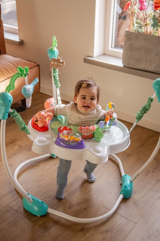 Eco Toys Baby Jumper - Baby Bouncer - Activiteiten Jumper Baby - Activity Center - Speelgoed Stoel - Woods Blauw van Eco Toys — afbeelding 5