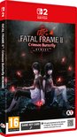 Nintendo Switch-spelcover 'Fatal Frame II: Crimson Butterfly Remake' met twee jonge vrouwen en rode vlinders.