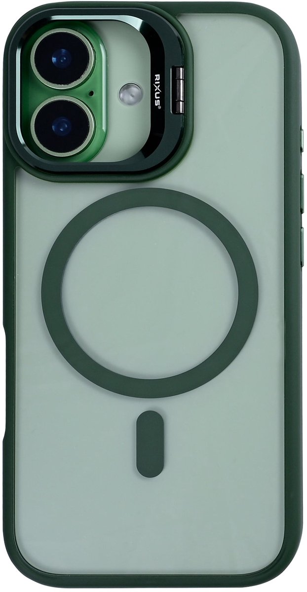 Rixus Classic 03 Case With MagSafe For Apple iPhone 17 Dark Green