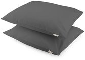 Walra Kussensloop Crispy Cotton - 2x 60x70 - Antraciet