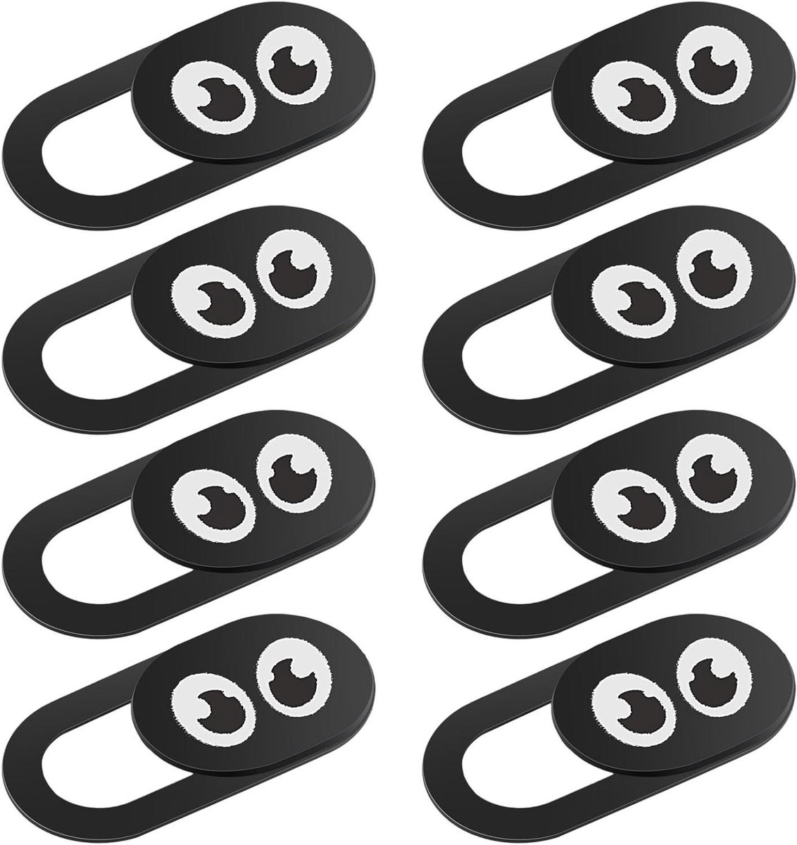 Webcam Cover Schuifje Set - Privacy Bescherming voor Laptop, PC en Tablet - 8 stuks