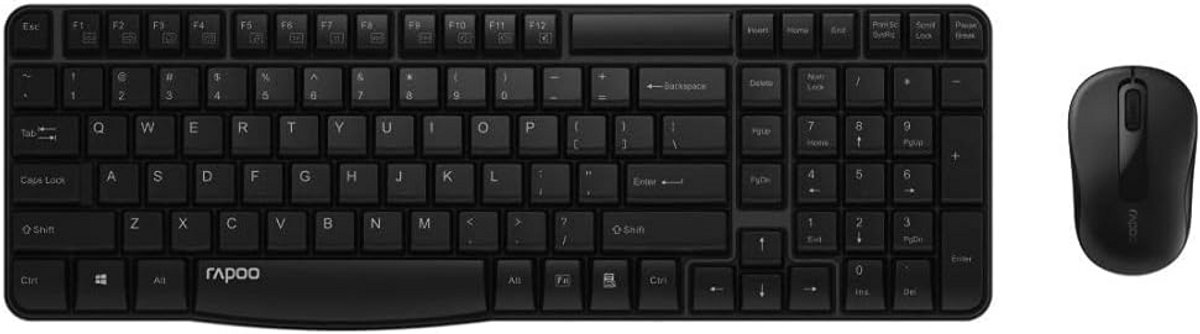 Draadloos Toetsenbord en Muis Combinatie met 2.4 GHz Verbinding en QWERTZ Indeling