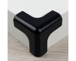 10 stuks Furniture Protection Corners,Soft Table Protector,Baby Proofing Edge,3D Protectors,Kids Safety Anti-Collision Furniture Bumper for Fireplace,Stair,Closet,zwart