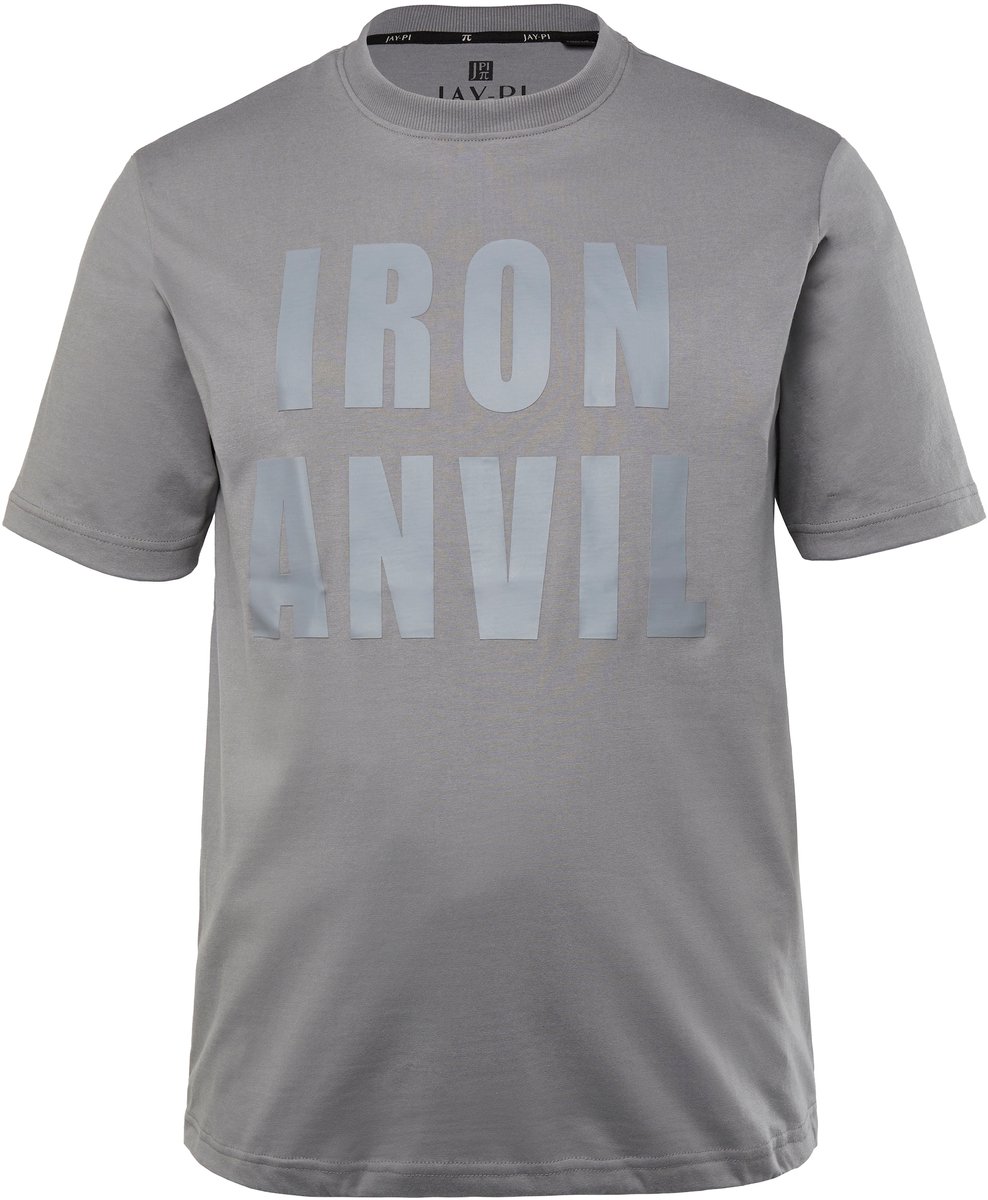 JAY-PI - Heren - T-shirt fitness Buik-Fit halflange mouwen Iron Anvil QuickDry - Koolgrijs - Maat XL
