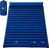 COSTWAY Veldbed met tent voor 2 personen, campingbed met voortent, luchtmatras, slaapzak en 2 kussens, campingligstoel met draagtas op wielen, 194 x 145 x 187 cm COSTWAY Veldbed met tent voor 2 personen, campingbed met voortent, luchtmatras, slaapzak en 2 kussens, campingligstoel met draagtas op wielen, 194 x 145 x 187 cm