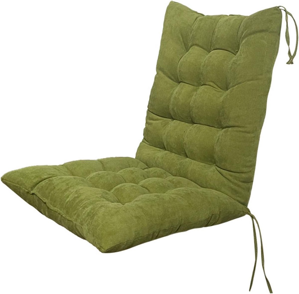 Lange Tuinstoelkussens met Bevestigingsbanden - 100x45cm Comfortabel Zitkussen voor Buiten en Binnen Stoelen