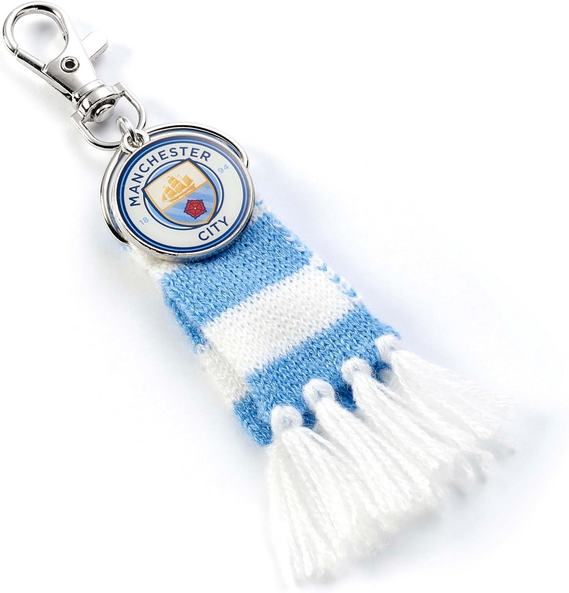 Voetbalclub Sjaal en Logo Rugzakhanger Fan Accessoire Blauw