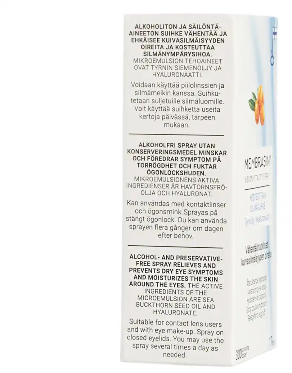 Membrasin Vision Vitality Spray - 2 x 17 ml - Voordeelverpakking