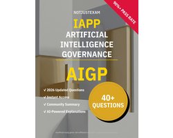 AIGP Artificial Intelligence Governance 40+ Practice Questions IAPP Study Guide