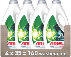 Ariel Vloeibaar Wasmiddel +Touch Van Lenor Unstoppables - 4 x 35 Wasbeurten