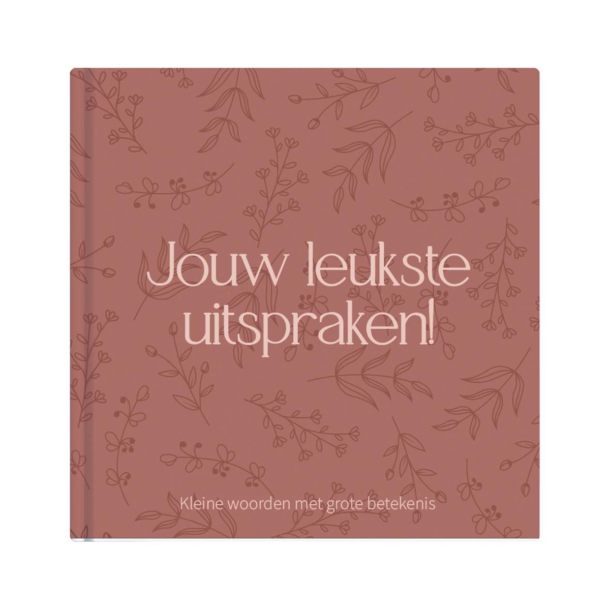 Writemoments Uitsprakenboekje kinderen - Jouw leukste uitspraken - Terra roze