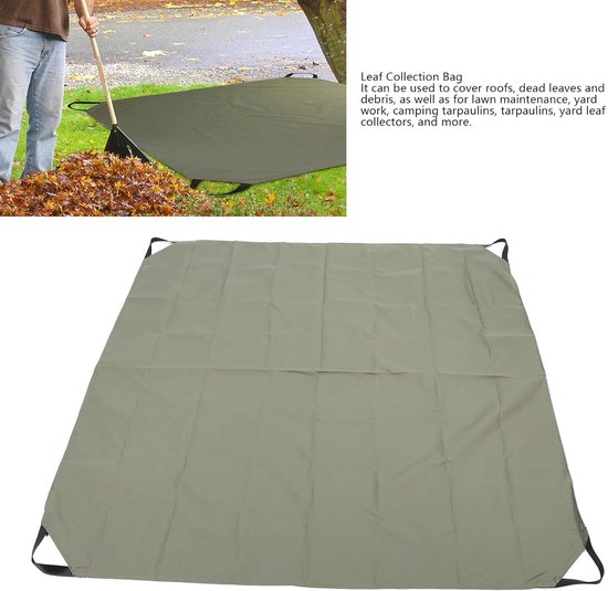 Opvouwbare Bladverzamelaar - Tuin Zeil Herbruikbaar - Bladeren Verzamelen - Waterbestendig Oxford Doek - 145x145 cm — afbeelding 2