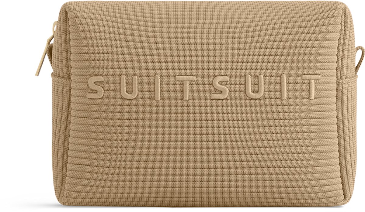 SUITSUIT Toilettas dames - Luxe make up organizer - Stijlvolle toilettas - Elegante make up etui - Fusion Toilettassen - Bruin